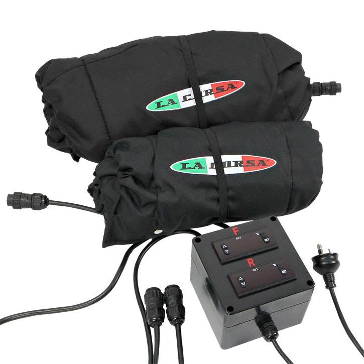 Diamond Original Tyre Warmers/Heaters (pair) - Bikersworld LTD Diamond Original Tyre Warmers/Heaters (pair) - Bikersworld LTD